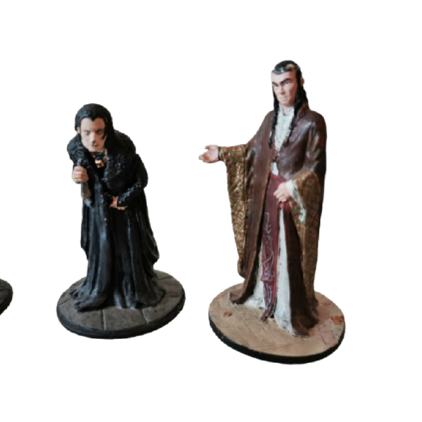 4 Figurines Seigneurs des anneaux en métal, peinte à la main. - Image 3