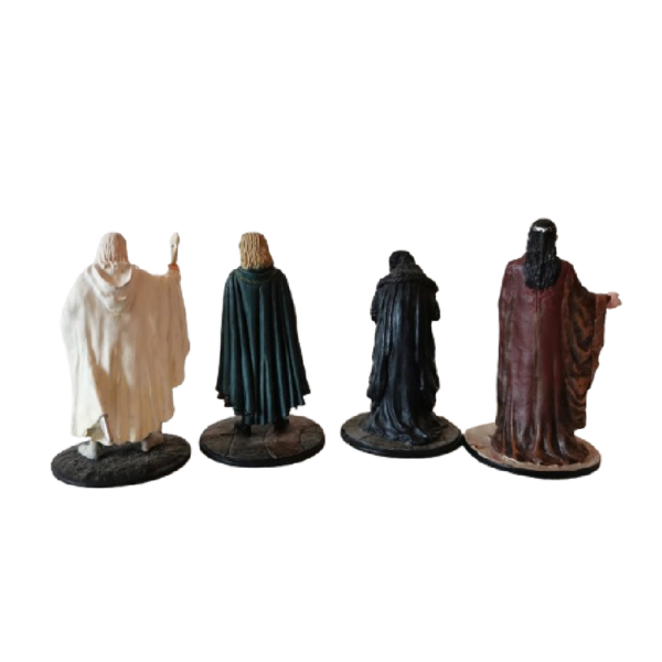 4 Figurines Seigneurs des anneaux en métal, peinte à la main. - Image 2