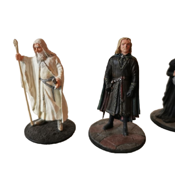 4 Figurines Seigneurs des anneaux en métal, peinte à la main. - Image 5