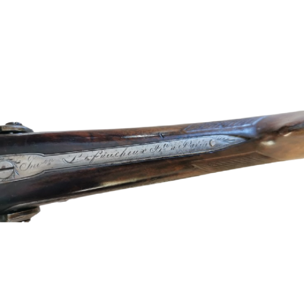 Rare fusil juxtaposé signé de l'inventeur "LEFAUCHEUX" vers 1835 - Image 3