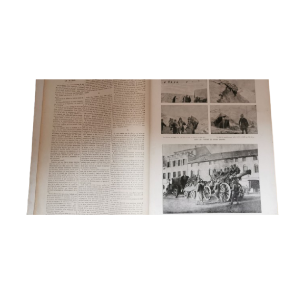 Très grand et ancien livre relié « l’illustration »de 1918, photos et cartes de l’époque. - Image 5