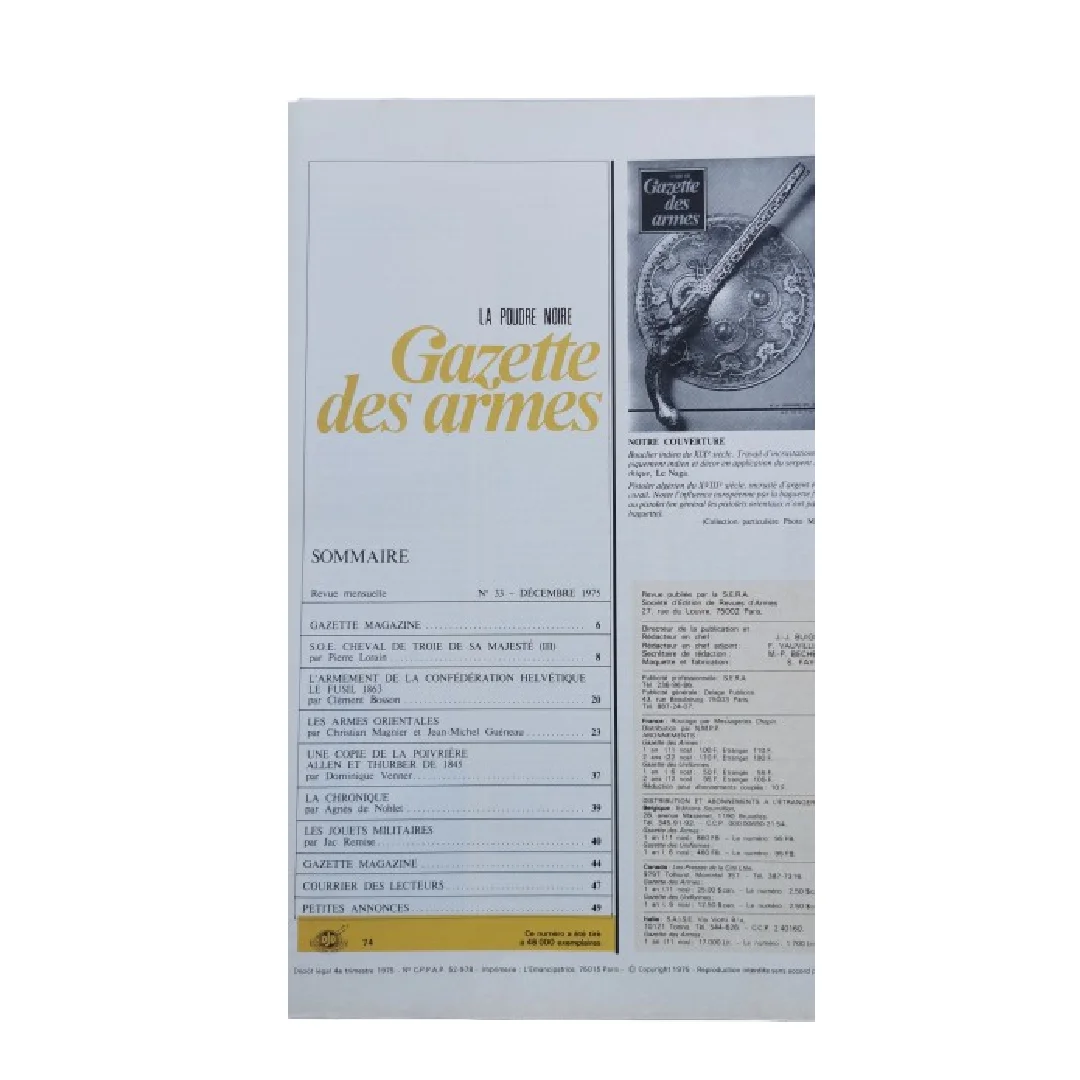 Trois Anciens magazines de la Gazettes des armes. Numéro 32, 33 et 34 – Image 7