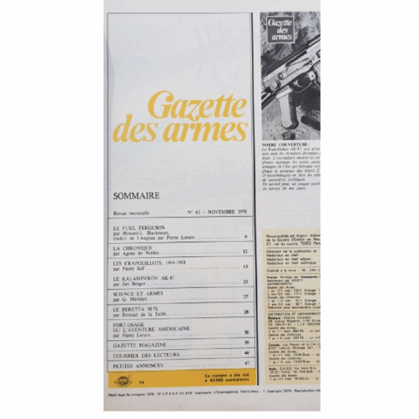 Trois Anciens magazines de la Gazettes des armes. Numéro 38, 41 et 43. - Image 4
