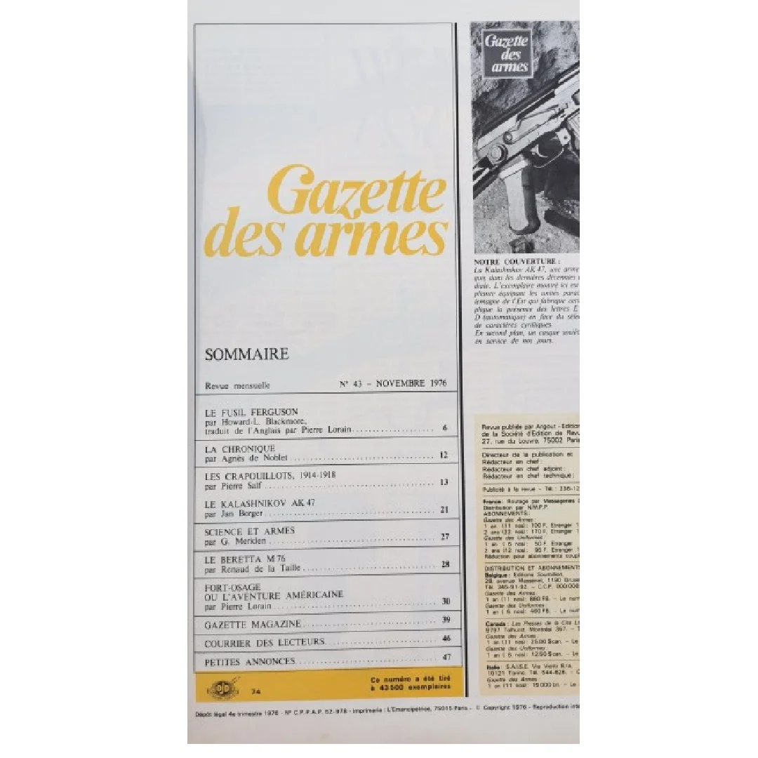 Trois Anciens magazines de la Gazettes des armes. Numéro 38, 41 et 43. – Image 4
