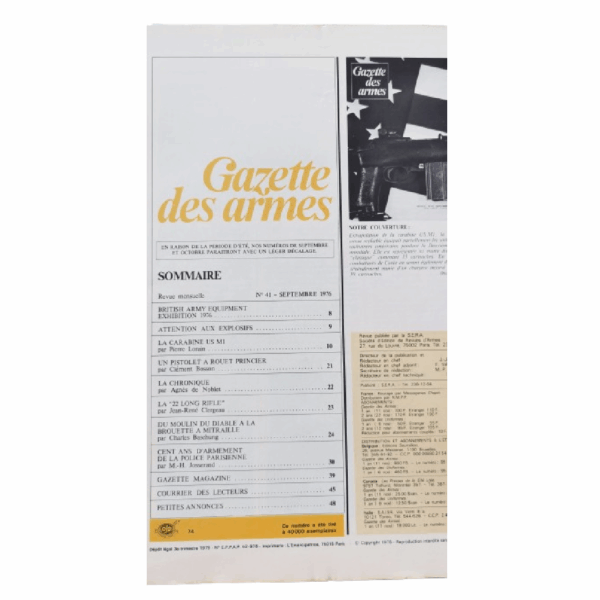 Trois Anciens magazines de la Gazettes des armes. Numéro 38, 41 et 43. - Image 3