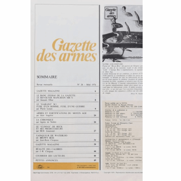 Trois Anciens magazines de la Gazettes des armes. Numéro 38, 41 et 43. - Image 2