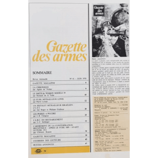 Trois Anciens magazines de la Gazettes des armes. Numéro 61, 63 et 64 - Image 2