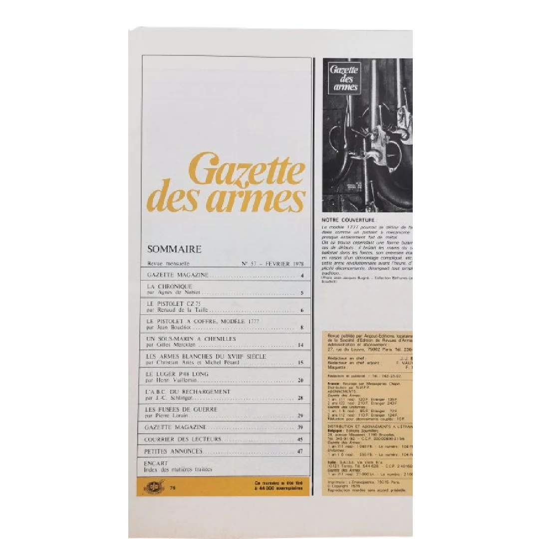 Trois Anciens magazines de la Gazettes des armes. Numéro 49, 51 et 57. – Image 3