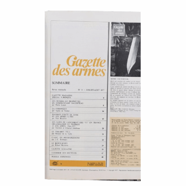 Trois Anciens magazines de la Gazettes des armes. Numéro 49, 51 et 57. - Image 2