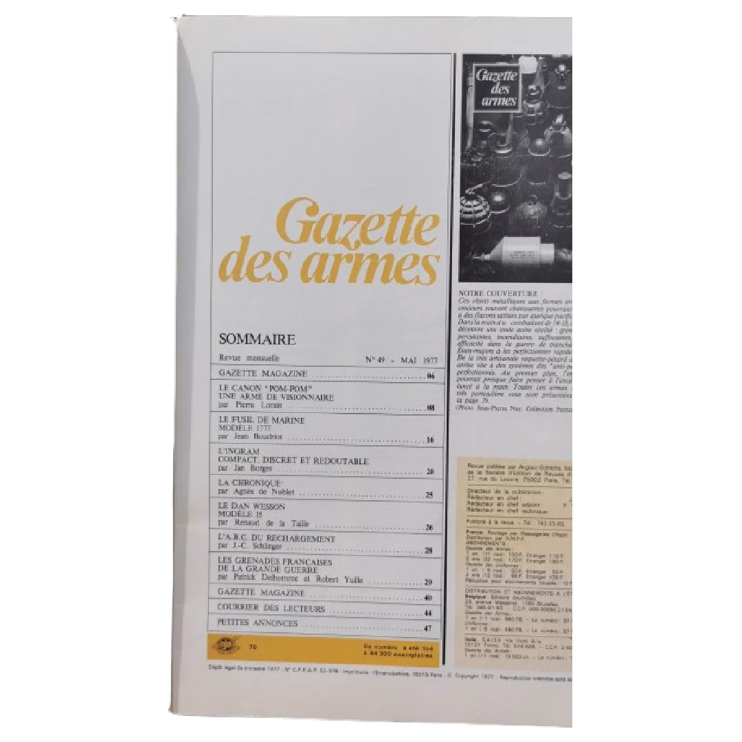 Trois Anciens magazines de la Gazettes des armes. Numéro 49, 51 et 57. – Image 4