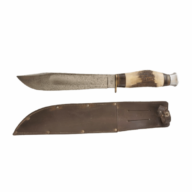 Ancien couteau de chasse Bowie de grande qualité par William ROGERS