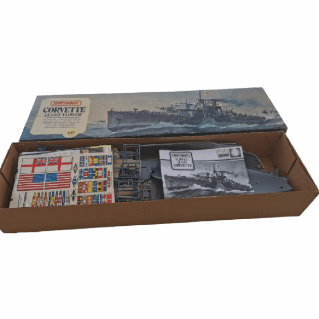 Maquette de la marque "Machbox" Corvette classe Flower au 1 :72,  le « Bluebell »
