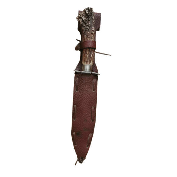 Couteau de chasse artisanal, lame droite, fabrication Française en inox - Image 6