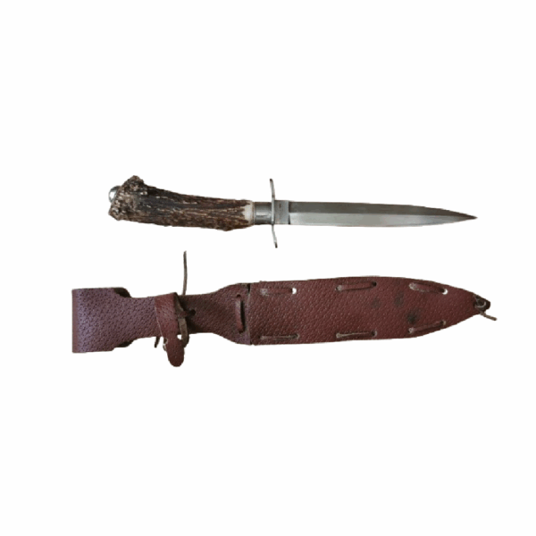 Couteau de chasse artisanal, lame droite, fabrication Française en inox - Image 5