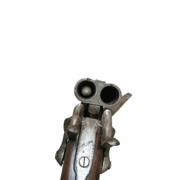 Fusil Juxtaposé de collection , fabrication Saint Etienne en calibre 16 à broche. - Image 6