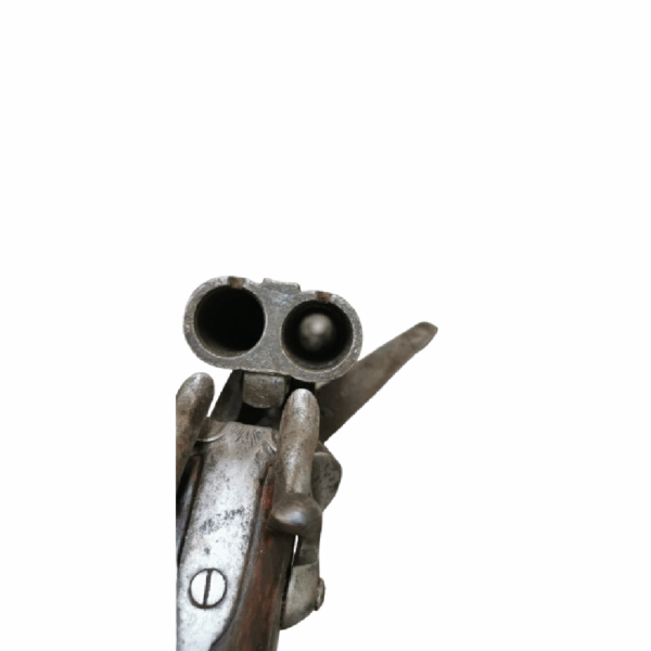 Fusil Juxtaposé de collection , fabrication Saint Etienne en calibre 16 à broche. - Image 7