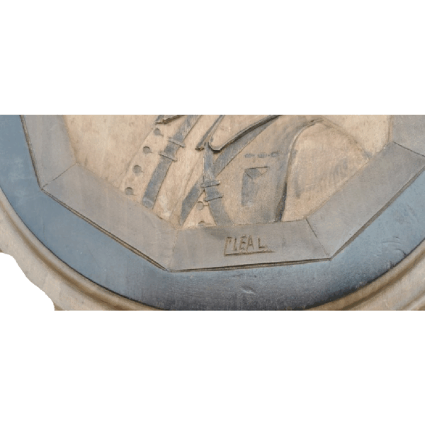 Sculpture sur bois signé "Cleal", pour la paix - 1939 - Image 3
