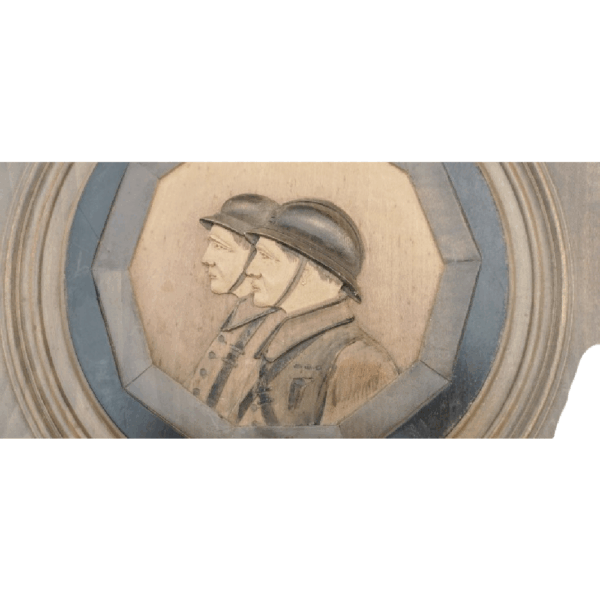 Sculpture sur bois signé "Cleal", pour la paix - 1939 - Image 2