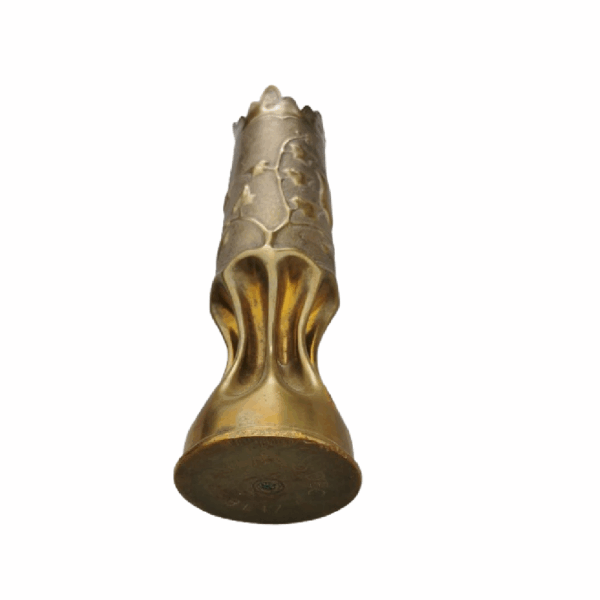 Vase de grande taille avec sculpture de feuilles et fleurs de cerisier finement gravées - Image 2