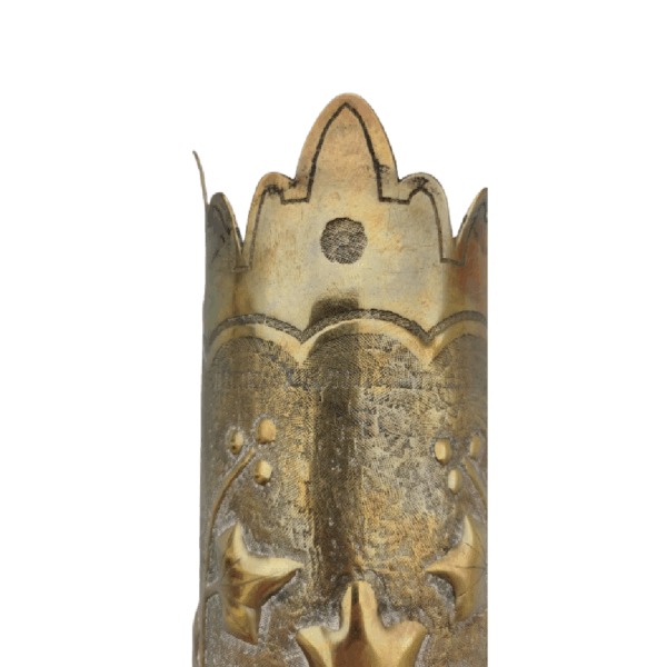 Vase de grande taille avec sculpture de feuilles et fleurs de cerisier finement gravées - Image 3