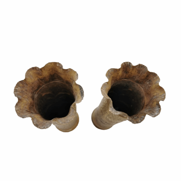 Paire de vases artisanat de tranchées des poilus en 14-18 - Image 2