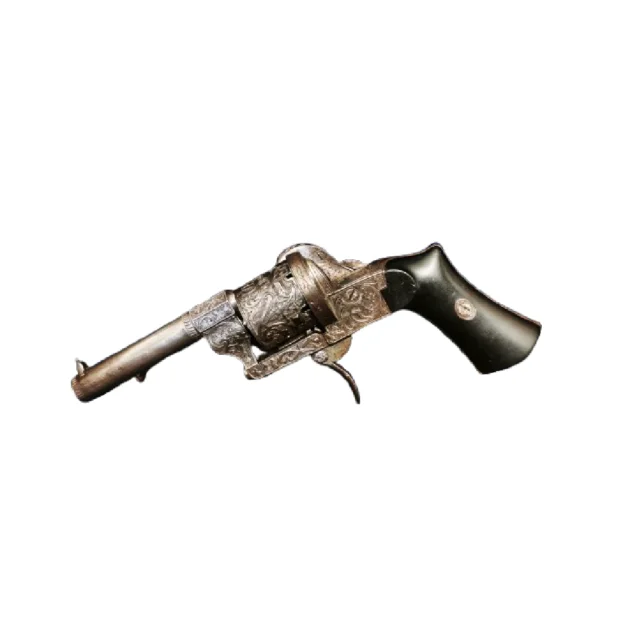 Vrai Revolver LEFAUCHEUX 7mm à broche signé