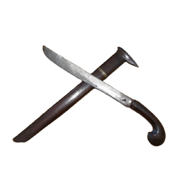 Couteau machette "Golok" indonésien : Un trésor antique exceptionnel